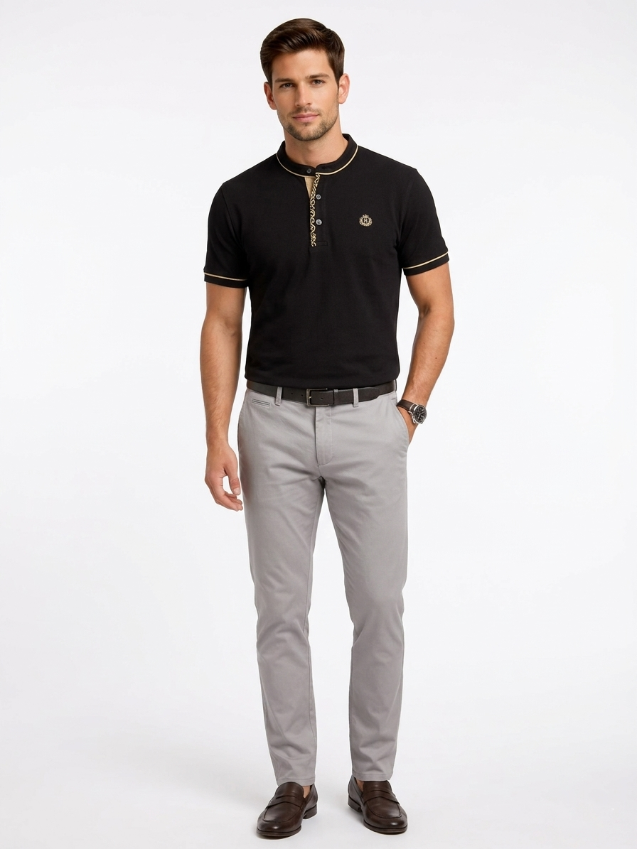 Chinese Collar Men's T-shirt