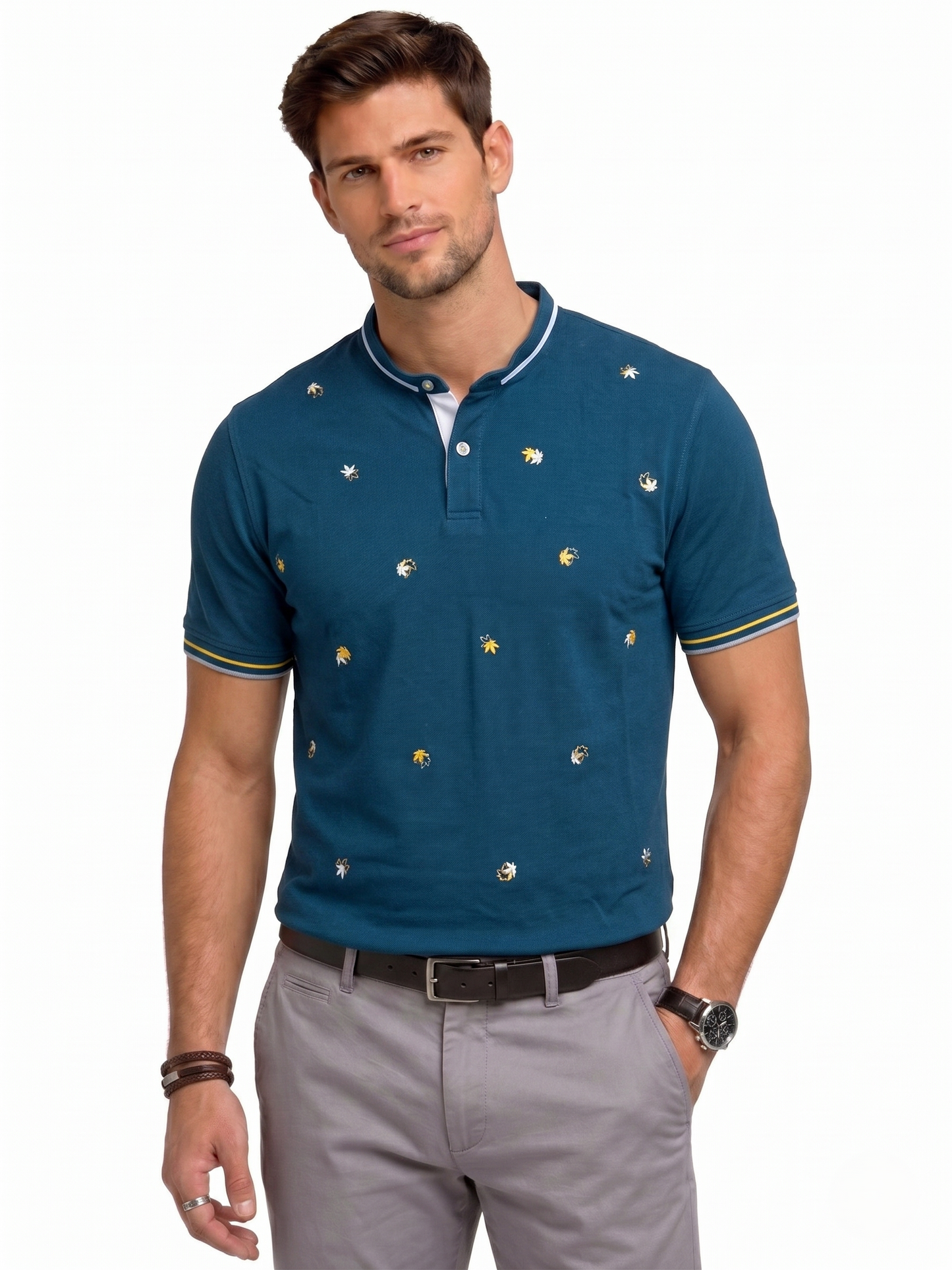 Chinese Collar Men's T-shirt