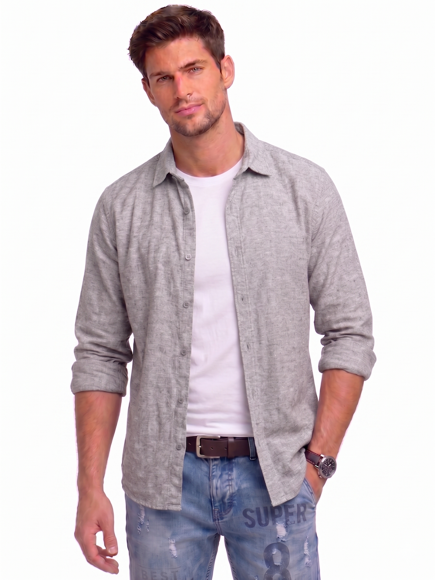 Men’s Slim Fit -Long Sleeve Shirt