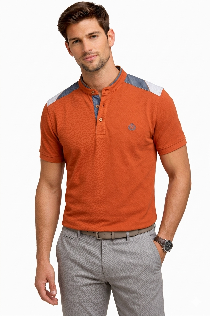 Chinese Collar Men's T-shirt