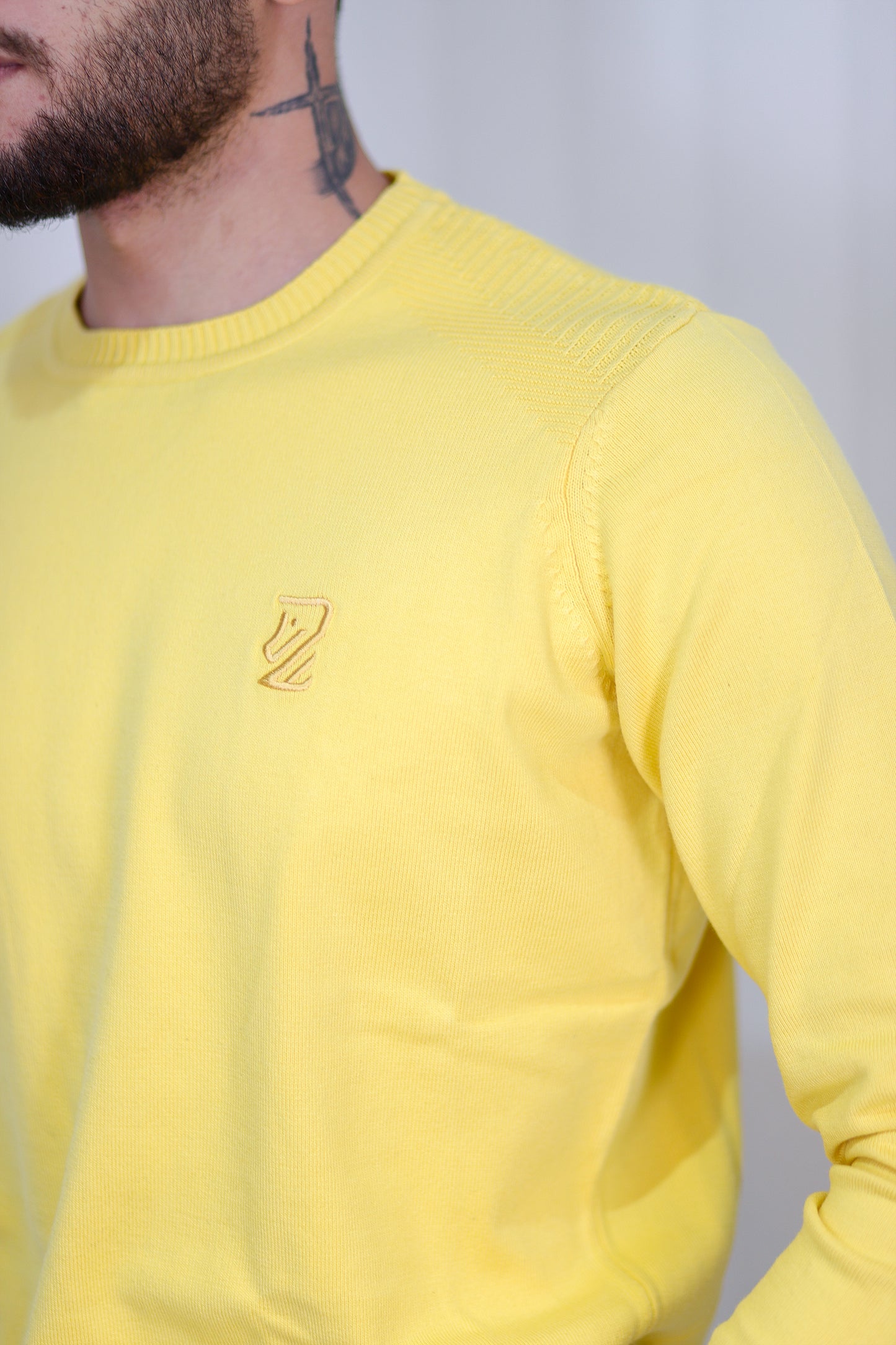 Round Neck Sweater With Levantino Logo