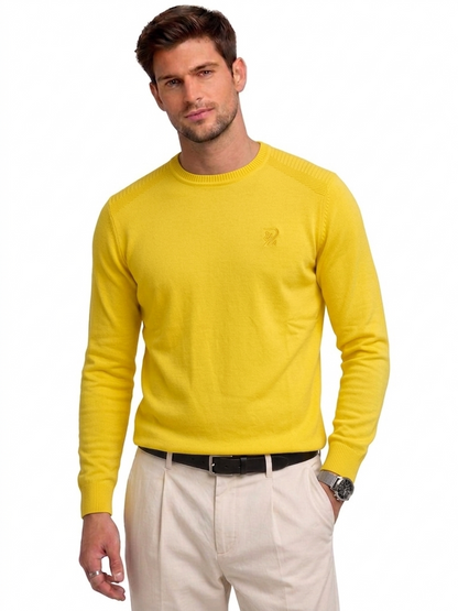 Round Neck Sweater  With Levantino Logo
