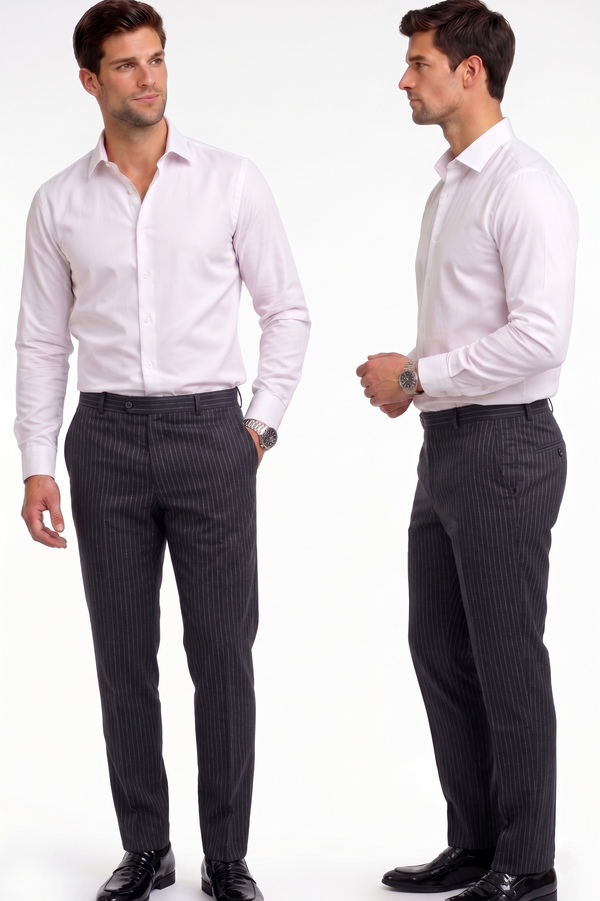Striped Men's Formal Trouser