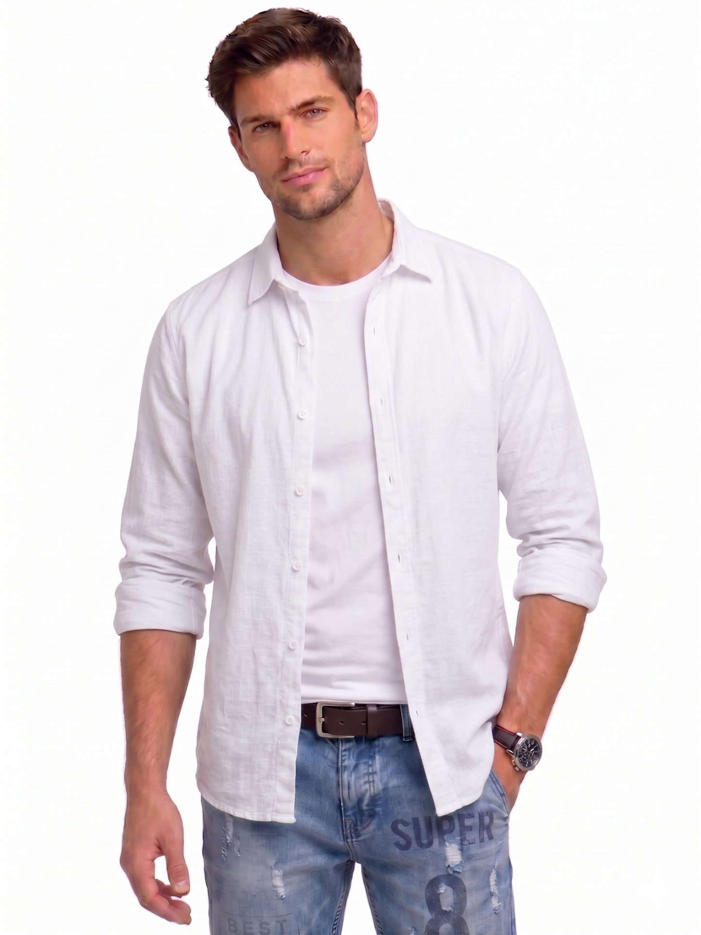 Men’s Slim Fit -Long Sleeve Shirt