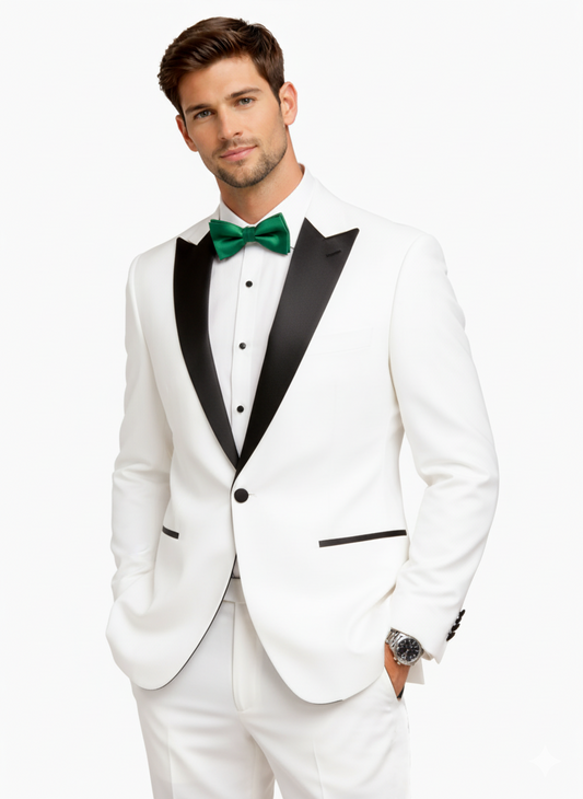 White Men's Tuxedo Suit