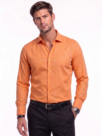 Men's Italian Linen Formal Shirt