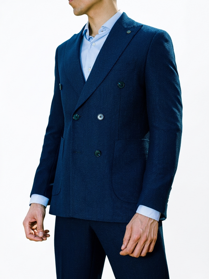 Men's Double-Breasted Suit, Italian Fit