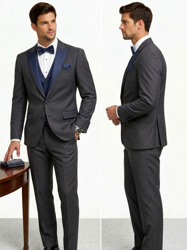 Dark Navy Men's Tuxedo Suit