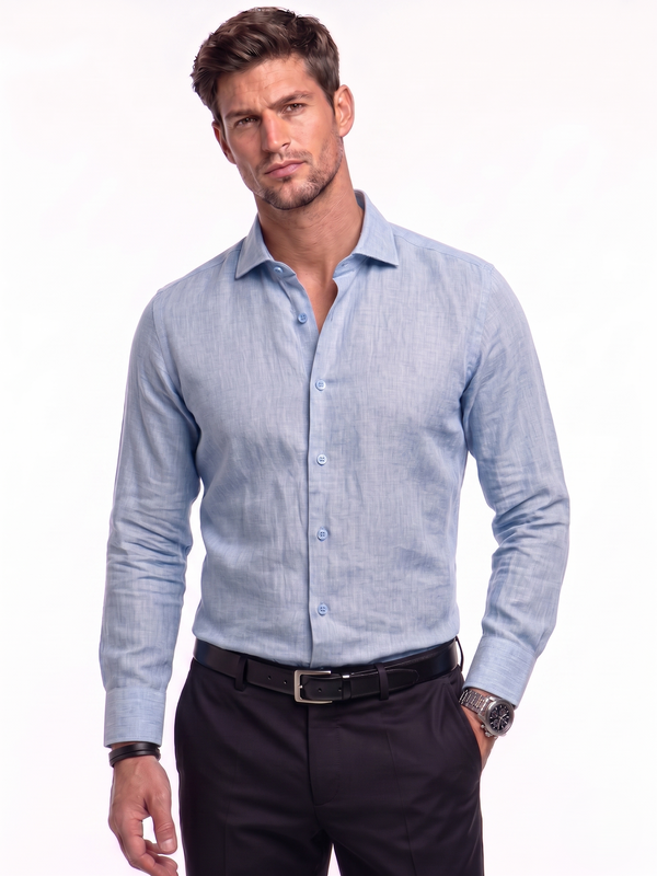 Men's Italian Linen Formal Shirt