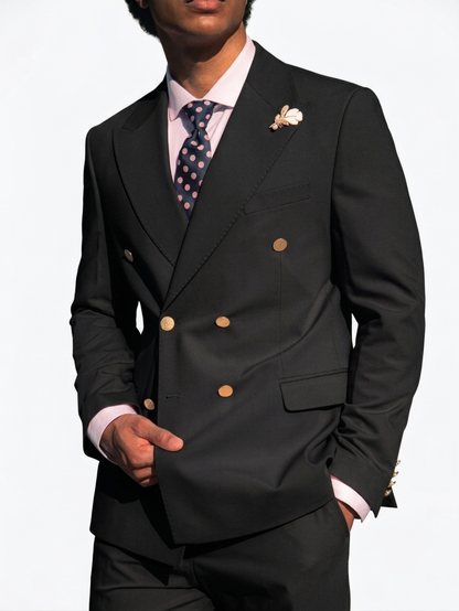 Men's Double-Breasted Suit, Italian Fit