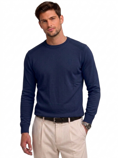 Round Neck Sweater  With Levantino Logo