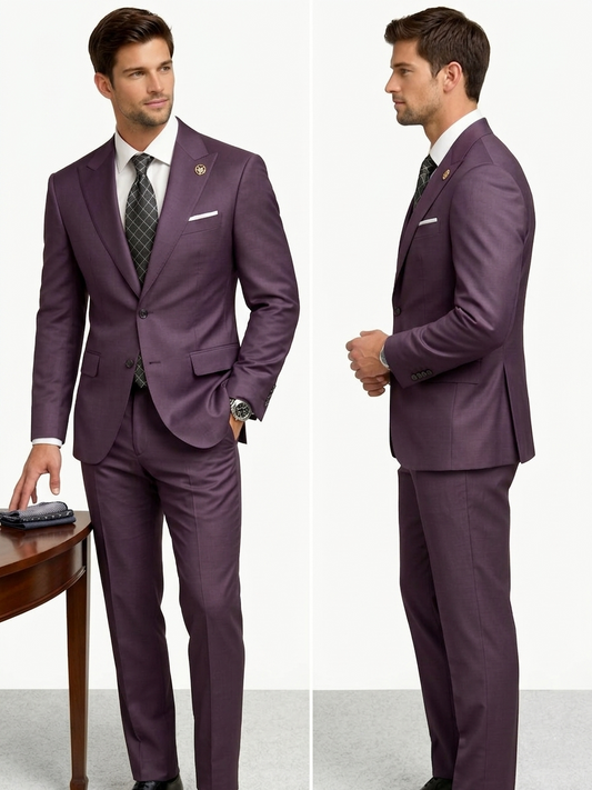 Men's Wool Suit 2Pc