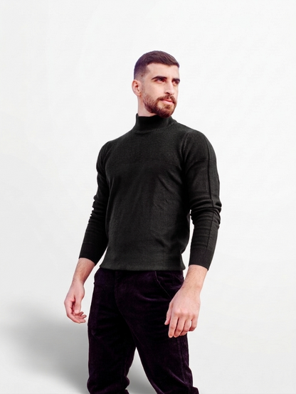 Men’s Premium Turtleneck Knit Sweater