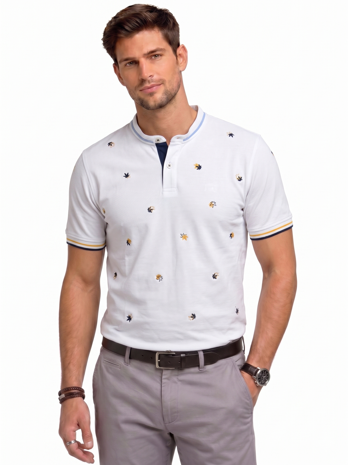 Chinese Collar Men's T-shirt