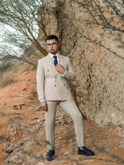Men's Double-Breasted Suit, Italian Fit