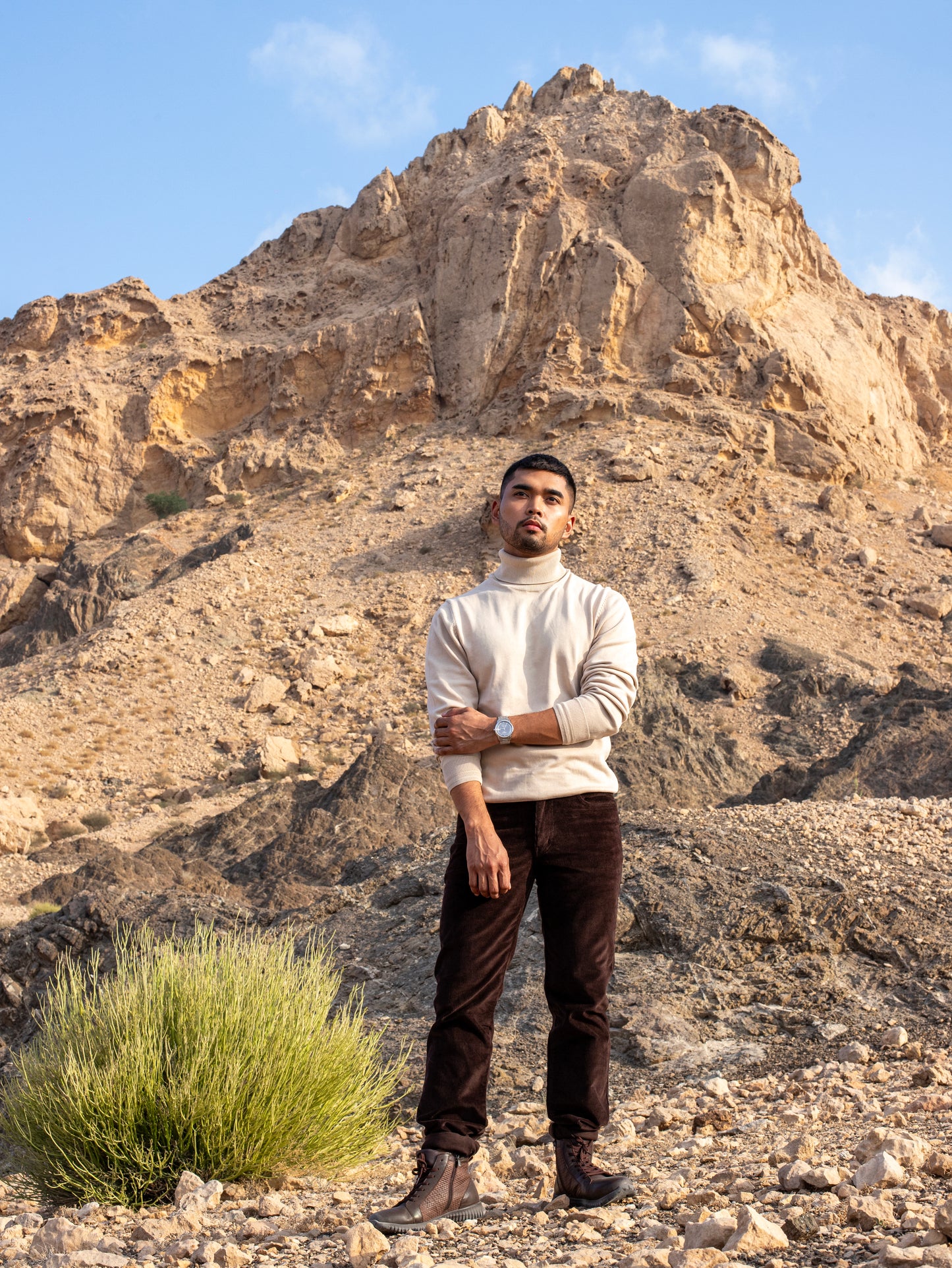 Men’s Premium Turtleneck Knit Sweater