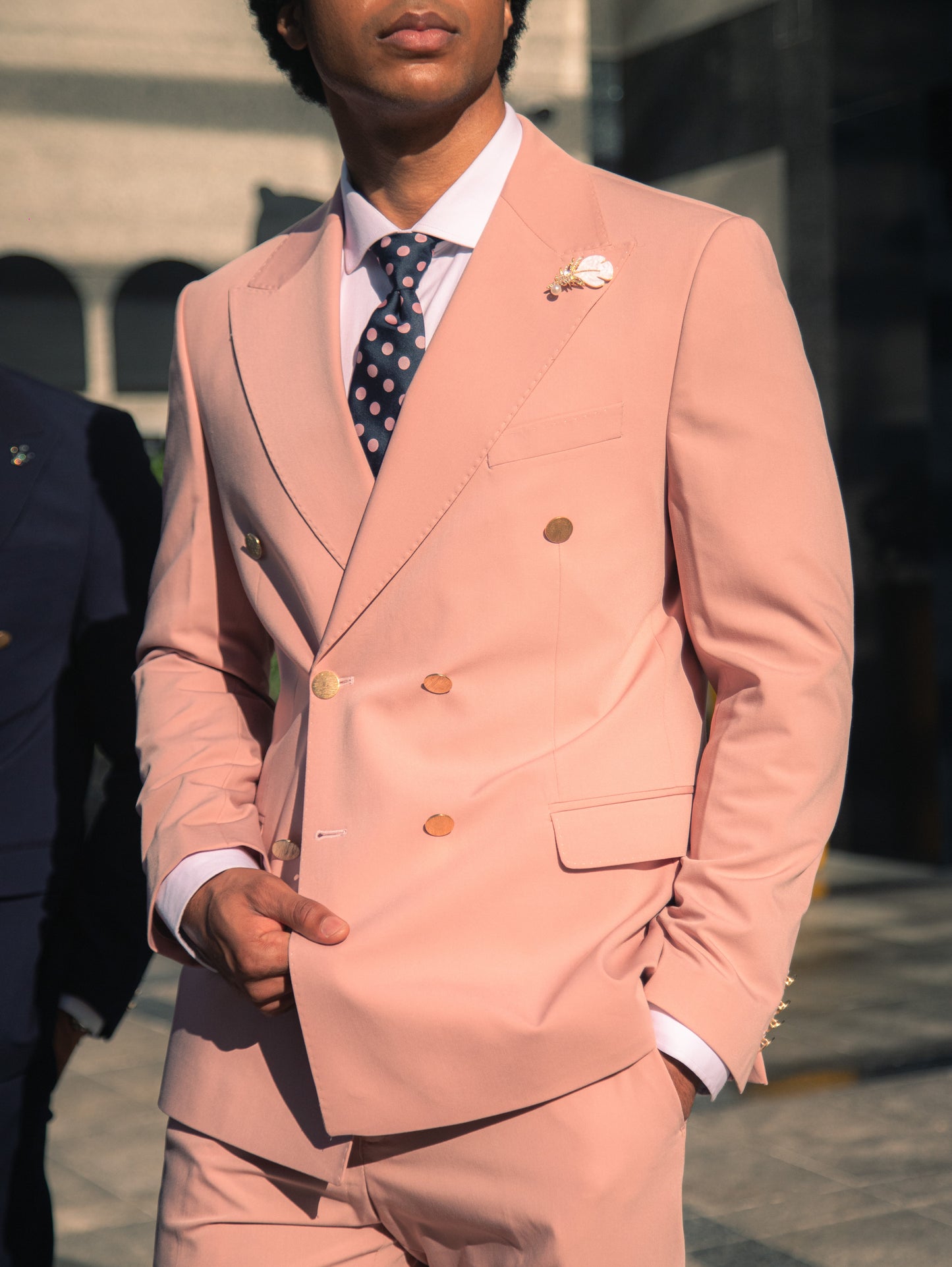 Men's Double-Breasted Suit, Italian Fit