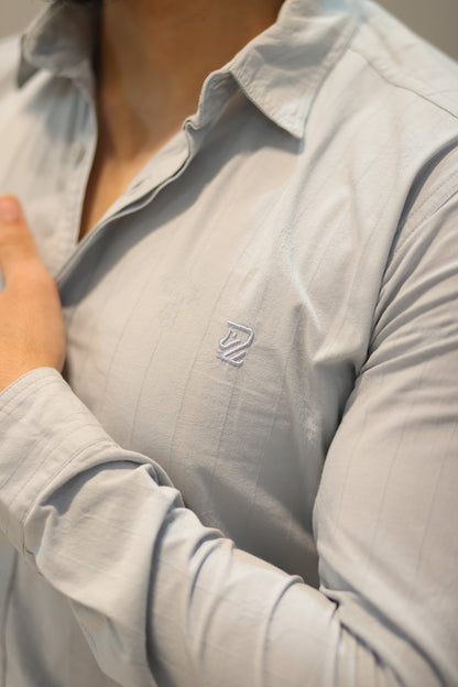 Men’s Slim Fit Striped Long Sleeve Shirt
