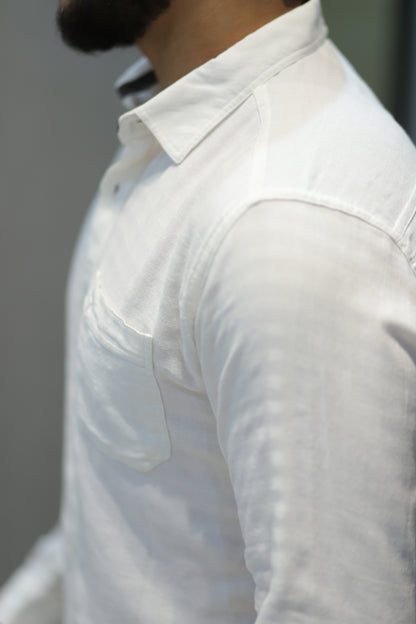 Men’s Slim Fit Checked Long Sleeve Shirt