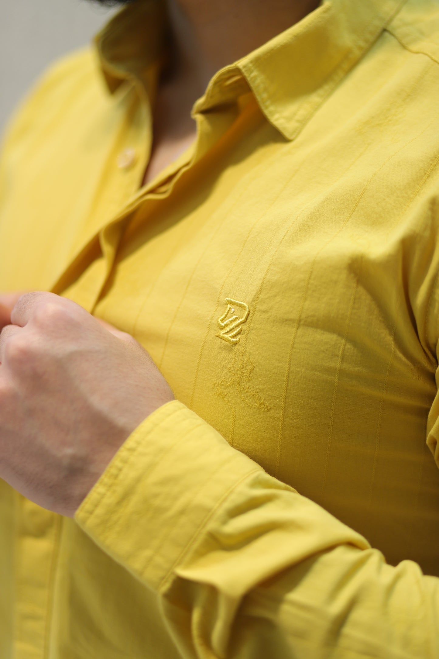 Men’s Slim Fit Striped Long Sleeve Shirt