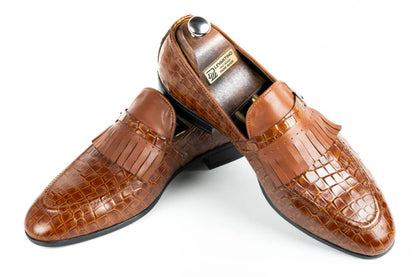 Crocodile Printed Formal Shoes -Italian Style