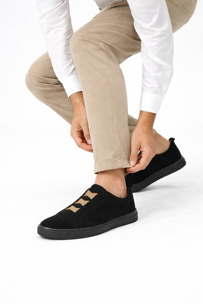 Men’s Casual Suede Low-Top Sneakers